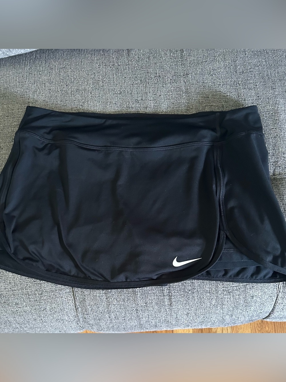 Nike Black Active Skort with White Swoosh